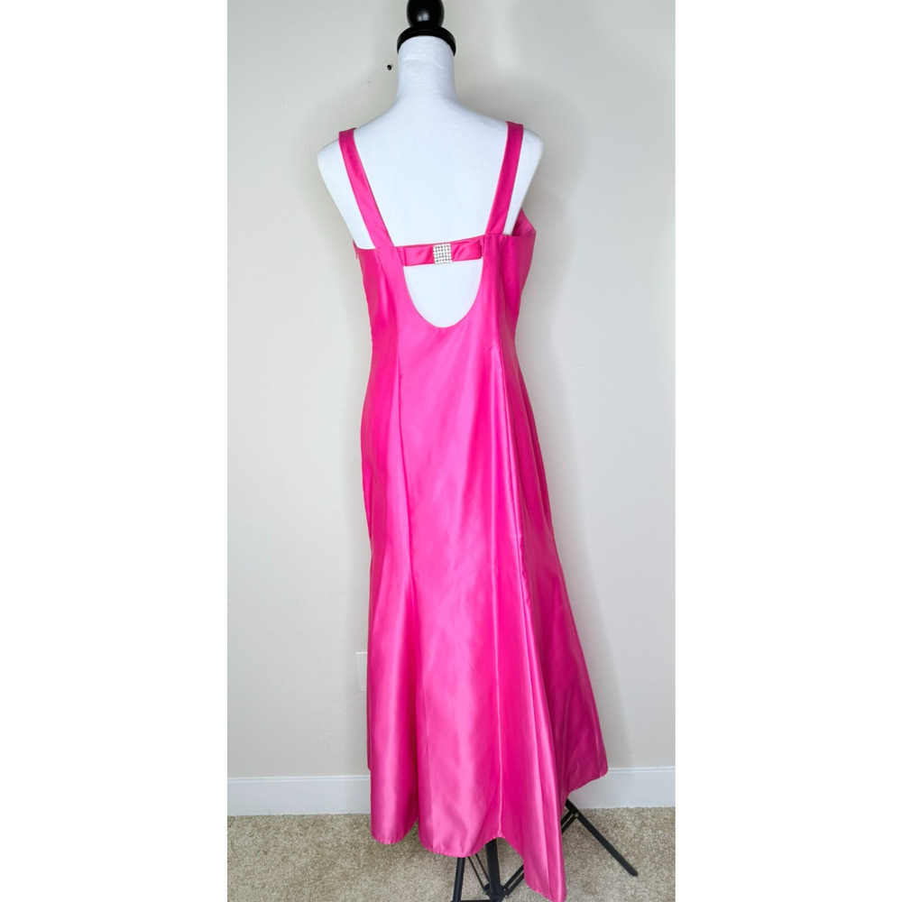 Jessica McClintock Gunne Sax Vintage Dress 9 Pink Satin Tulle Barbie Prom - Picture 9 of 15